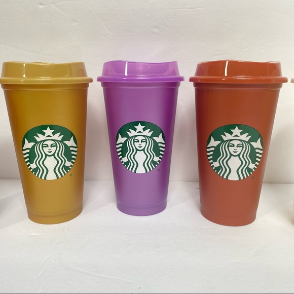 Starbucks Dining Lot Of 5 Starbucks 6oz Iridescent Jewel Tone
